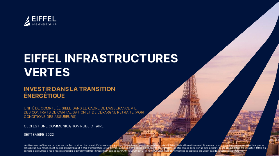 Eiffel Infrastructures vertes (FR001400BCG0)