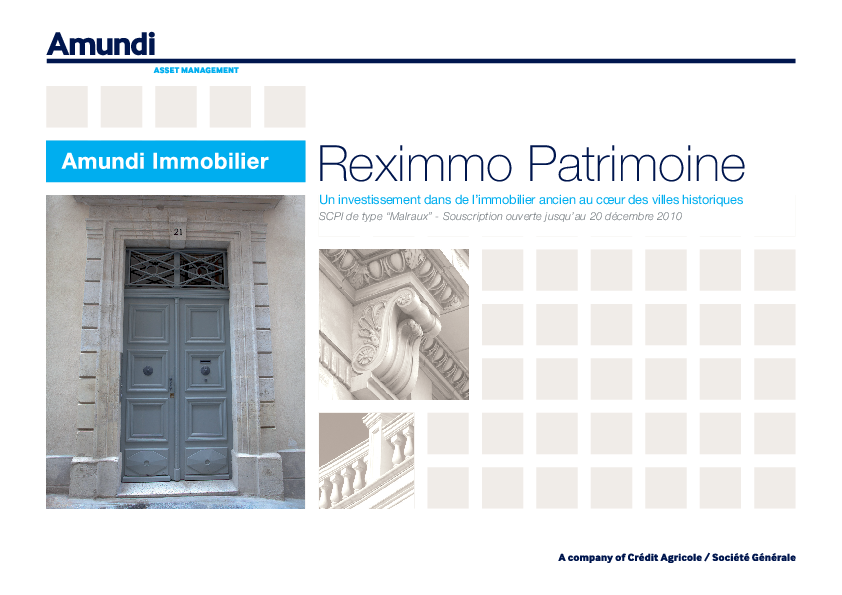 Reximmo Patrimoine (SCPI0185)